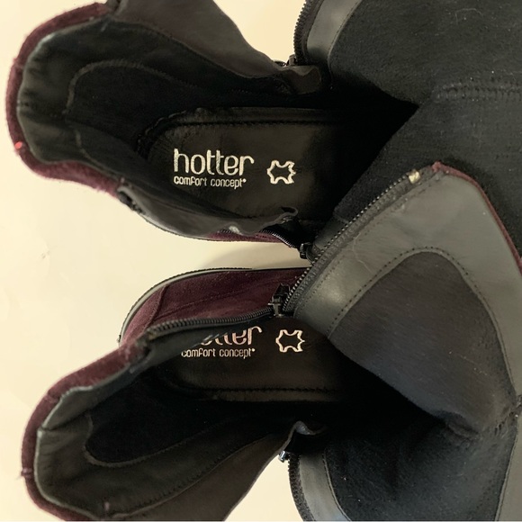 Hotter woman’s ankle boots rich purple size 8 - Picture 10 of 11